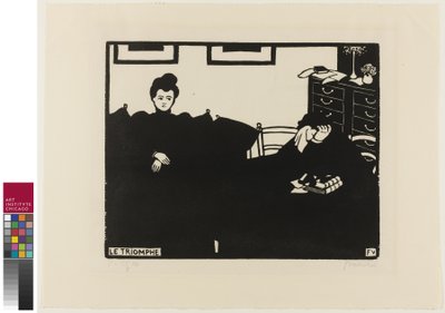 トライアンフ、インティマシーズのプレート2、1898 作： Felix Edouard Vallotton