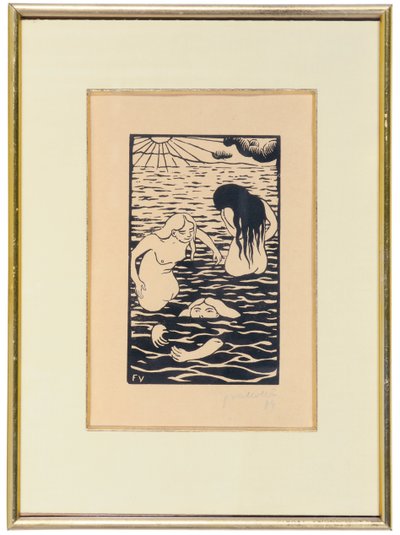 3つの水浴び 作： Felix Edouard Vallotton