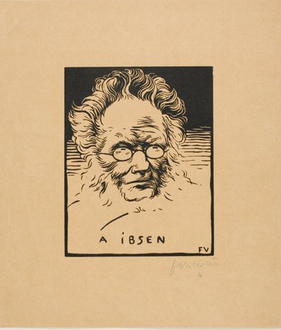 イプセンへ 作： Felix Edouard Vallotton