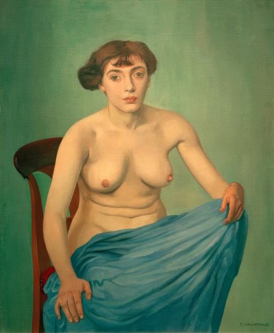 青い布の胴 作： Felix Edouard Vallotton