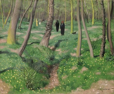 1923年春の下草 作： Felix Edouard Vallotton