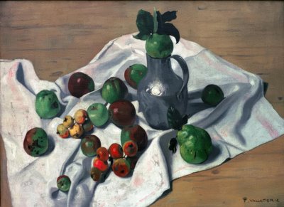 湯たんぽ、りんご、花梨 作： Felix Edouard Vallotton