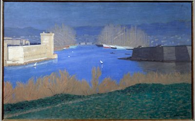 マルセイユ港の眺め フェリックス・ヴァロットン（1865-1925）の絵画 1901年 個人蔵 - マルセイユ港の眺め。フェリックス・ヴァロットン（1865-1925）の絵画 作： Felix Edouard Vallotton