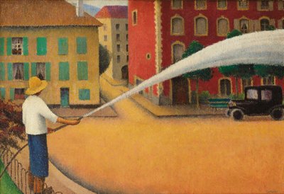スプリンクラー、1925年頃（キャンバスに油彩） 作： Felix Elie Tobeen