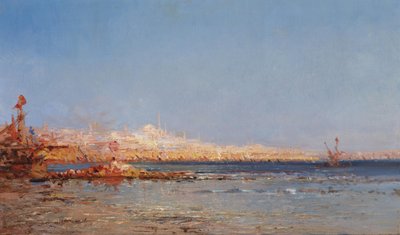 コンスタンティノープルの眺めc。 1911 作： Félix Ziem