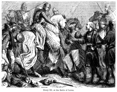1264年5月14日、ルイスの戦いでヘンリー3世。 作： Felix Henri Emmanuel Philippoteaux