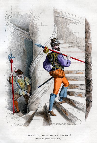 警備員、プロボストボディガード1574-1589 1882-1884 作： Felix Henri Emmanuel Philippoteaux