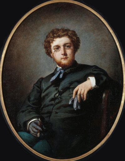 作曲家ジョルジュ・ビゼーの肖像、1838～1875年、1865年頃。 作： Felix Henri Giacomotti