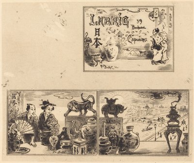 ラブリックの住所、1876年。 作： Felix Hilaire Buhot