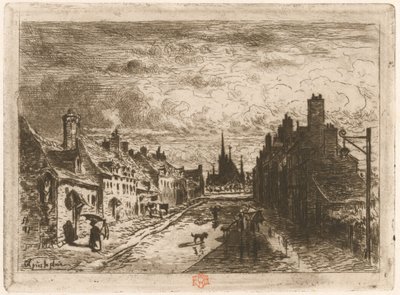 Après la pluie 雨のあと、1873 年または 1874 年に 1877 年を作り直した。 作： Felix Hilaire Buhot