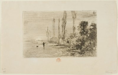 秋の朝 作： Felix Hilaire Buhot
