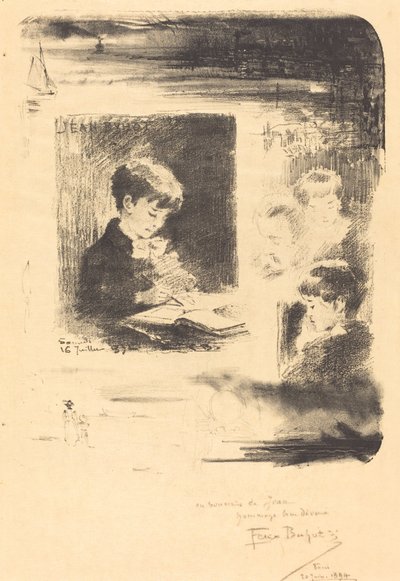 こどもの絵 こどもの絵、1894年。 作： Felix Hilaire Buhot