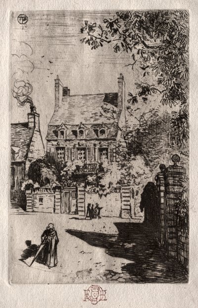 州：オルレアンの家c。 1875。 作： Felix Hilaire Buhot
