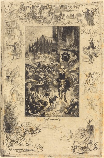 1878年、私は良い掘り出し物と呼ぶものを作った. 作： Felix Hilaire Buhot