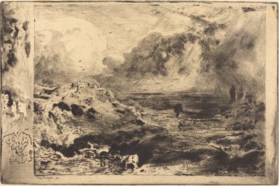 ロラージュ・ザ・ストーム、1879年。 作： Felix Hilaire Buhot