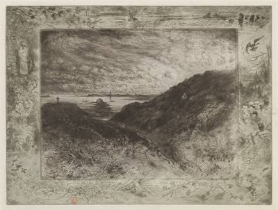 崖: サン・マロ湾 崖: サン・マロ湾, 18861890. 作： Felix Hilaire Buhot
