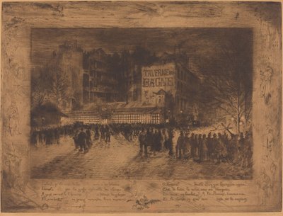 殉教者広場と監獄…、1885年。 作： Felix Hilaire Buhot