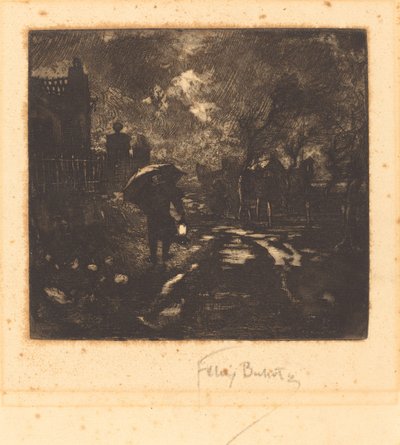 ナイトパトロール 作： Felix Hilaire Buhot