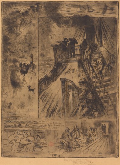 通路 作： Felix Hilaire Buhot