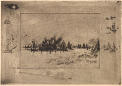 Port aux Mouettes (カモメのいる港) 作： Felix Hilaire Buhot