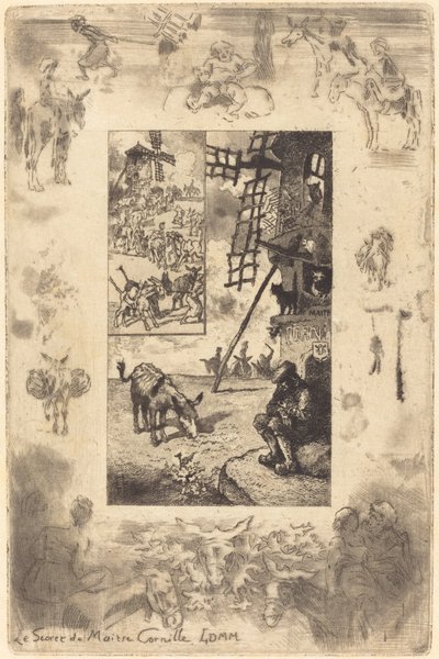 マスター コーニールの秘密 マスター コーニールの秘密、c. 1885年。 作： Felix Hilaire Buhot