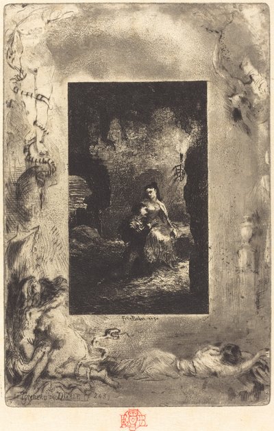 悪魔の墓 作： Felix Hilaire Buhot