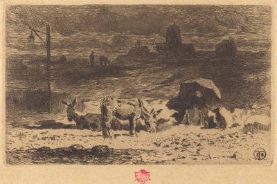 ラ ビュット オー カイユのロバ ラ ビュット オー カイユのロバ、1873 年 1874 年。 作： Felix Hilaire Buhot