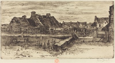 グレートコテージ、1881年。 作： Felix Hilaire Buhot