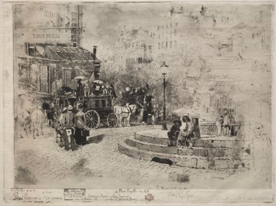 1878年、1878年にピガールを配置します。 作： Felix Hilaire Buhot