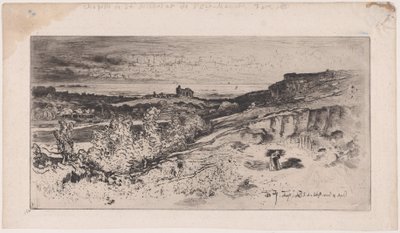 レストルのサンミッシェル、1881年。 作： Felix Hilaire Buhot