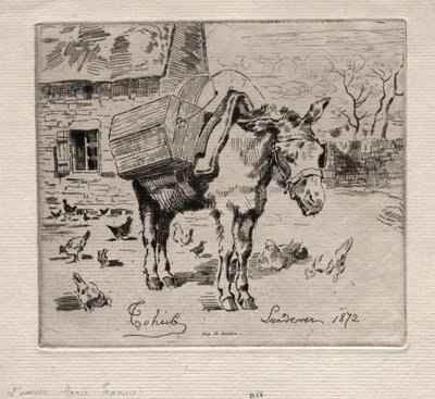 ミュール、マリージャンヌ、1872年。 作： Felix Hilaire Buhot