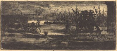 Un Vieux Chantier à Rochester ロチェスターの旧造船所。 作： Felix Hilaire Buhot