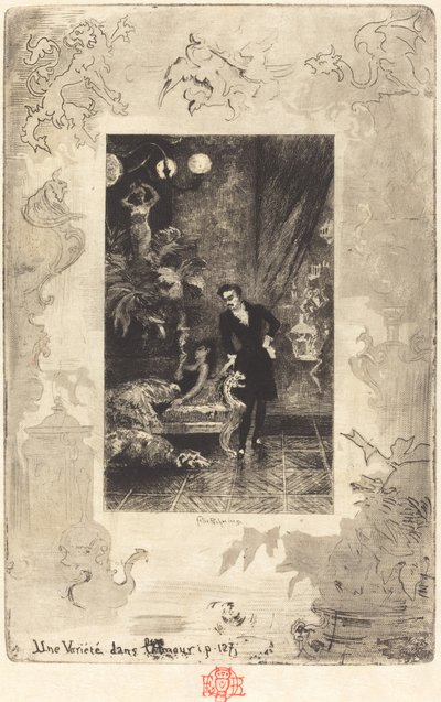 さまざまな愛の変化、18791880。 作： Felix Hilaire Buhot