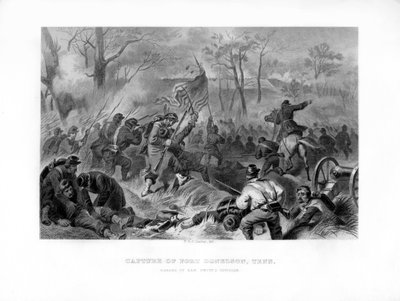 1862-1867年、テネシー州フォートドネルソンの捕虜、スミス将軍師団の担当。 作： Felix Octavius Carr Darley