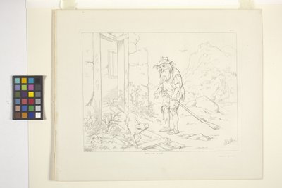 リップ・ヴァン・ウィンクルのイラスト、プレート5（リトグラフ） 作： Felix Octavius Carr Darley