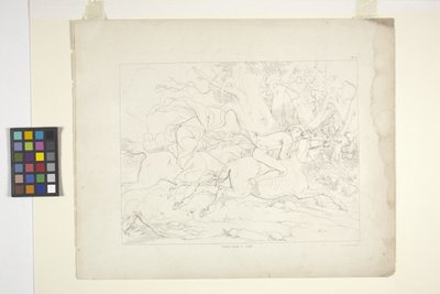 スリーピー・ホロウの伝説のイラスト、プレート6（リトグラフ） 作： Felix Octavius Carr Darley
