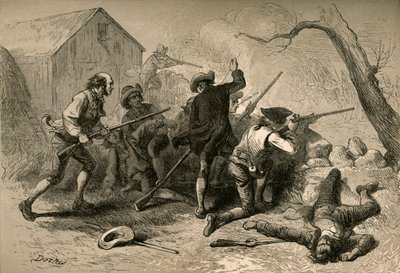 レキシントンの戦い、1877年。 作： Felix Octavius Carr Darley
