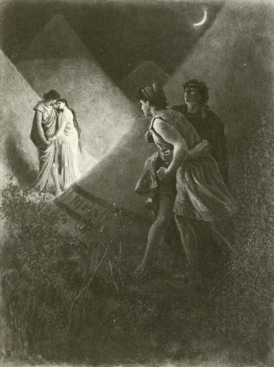 トロイラスとクレシダ。 Act V-Scene II（グラビア） 作： Felix Octavius Carr Darley