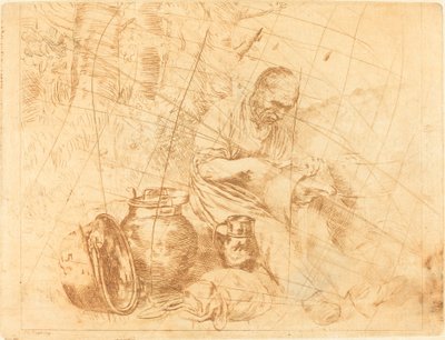 The Tinker (Le retameur) 作： Felix Régamey after Alphonse Legros
