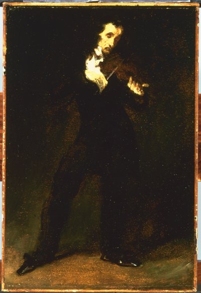 パガニーニ 作： Ferdinand Victor Eugene Delacroix
