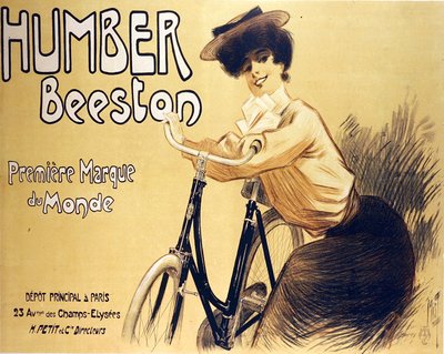 Humber Beeston社製自転車の広告ポスター（カラーリトグラフ） 作： Ferdinand  Misti Mifliez