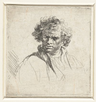 歪んだ顔の男性のバスト 作： Ferdinand Bol (possibly)