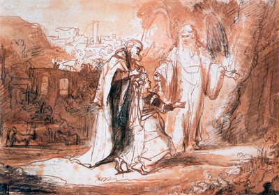 主の天使がマノアの妻に現れました...、c1636-1680 作： Ferdinand Bol
