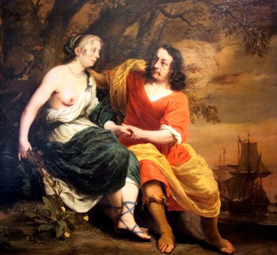 「バッカスとアリアドネ」、1664 作： Ferdinand Bol