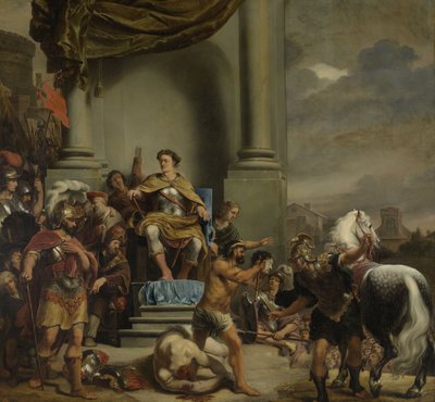 ティトゥスマンリウストルクオートゥス領事、息子の斬首を命じる1662-1664 作： Ferdinand Bol