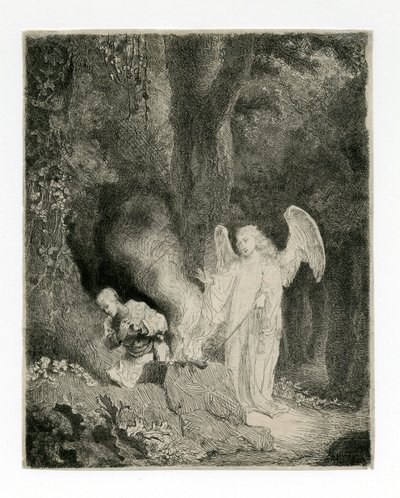 ギデオンの犠牲（士師記6:21） 作： Ferdinand Bol