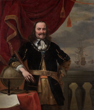ミヒール・デ・ロイテルの肖像（1607-1676） 作： フェルディナンド・ボル
