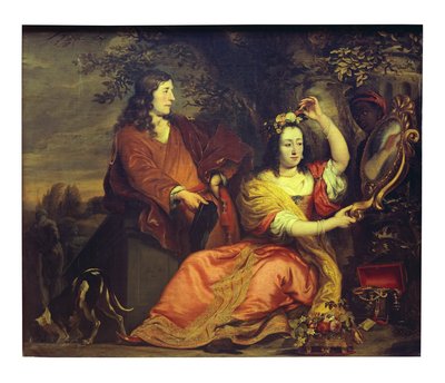 ピーテル・デ・ラ・コートと彼の妻の肖像（キャンバスに油彩） 作： Ferdinand Bol