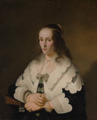 女性の肖像、1642年。 作： Ferdinand Bol