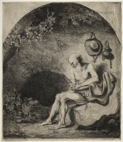 悔い改めの聖ヒエロニムス 作： Ferdinand Bol